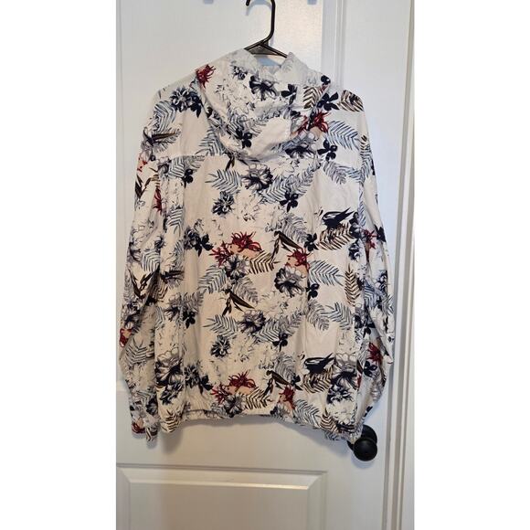 Denim & Flower Ricky Singh Floral Hooded Windbreaker Jacket Men’s XL Zip Up - Picture 7 of 7